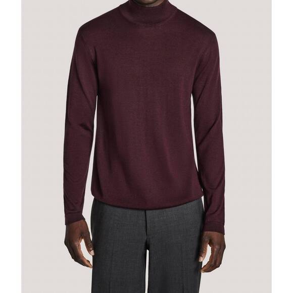 NEW JACK VICTOR men's long sleeve mock top in wine
